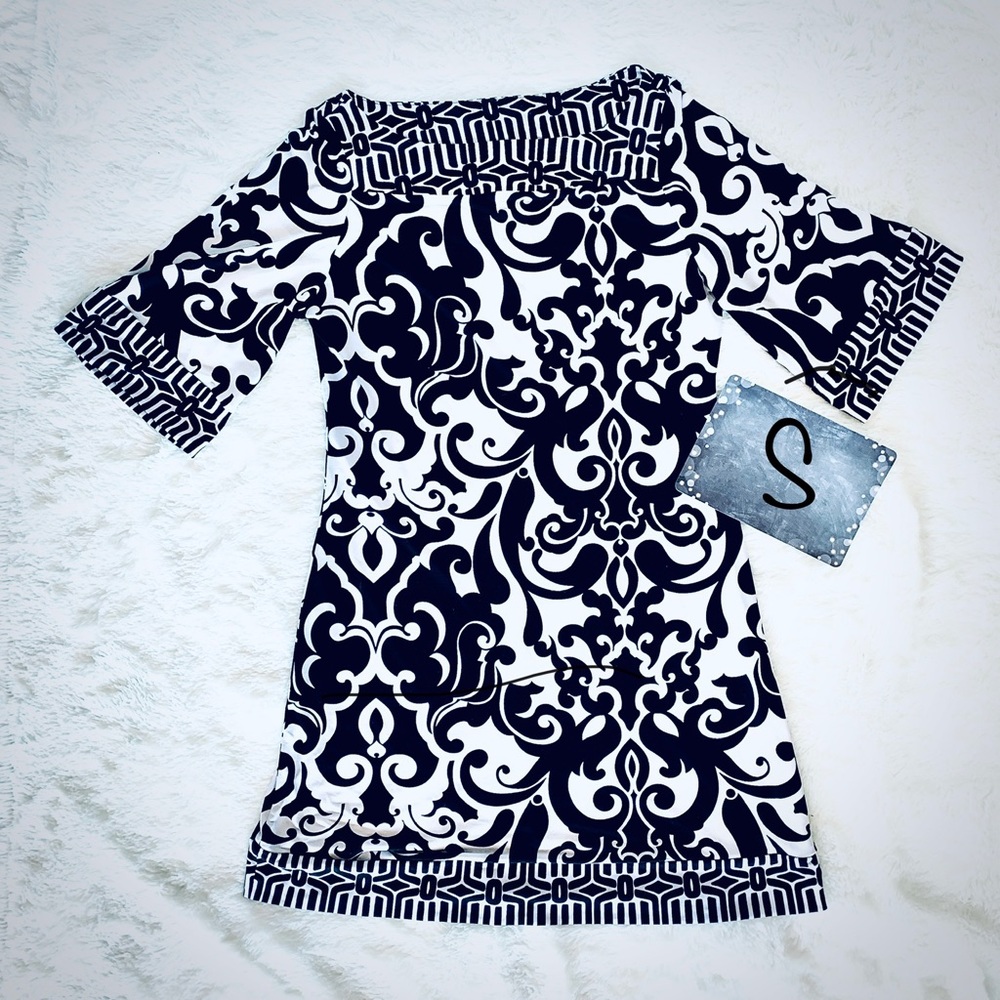 3/$30 Candies: Mod Dress Black & White Pattern